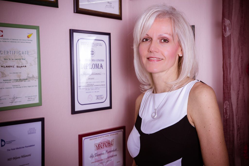 Prim. dr Biljana Milanović, osnivač i vlasnik ordinacije